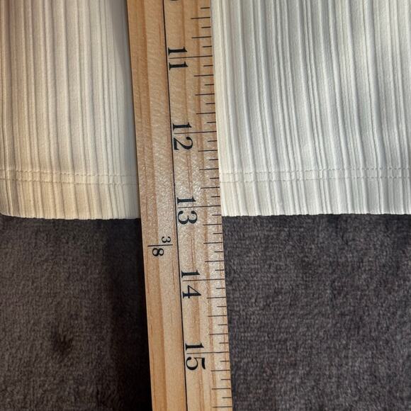 WET Sz Small Swim Shirt Rash Guard Cropped With Cups Ivory Mesh NWT - Picture 7 of 8